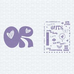 olivia rodrigo guts tour 2024 concert svg