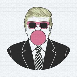 bubble gum tump president voting for the felon png