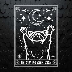 in my feral era raccoon mystical svg