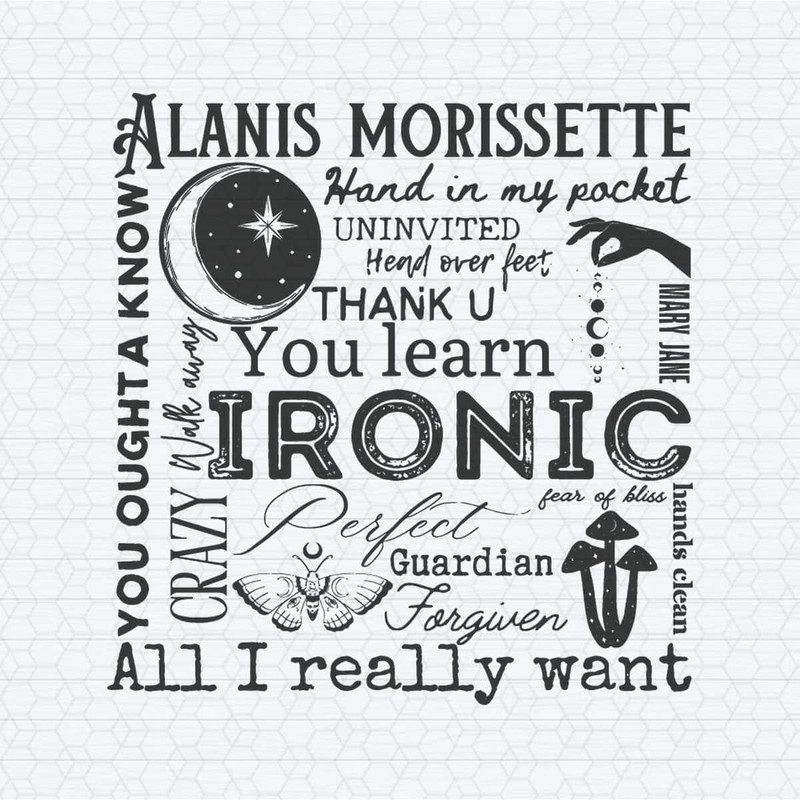 Retro Alanis Morissette List Of Songs SVG.jpg