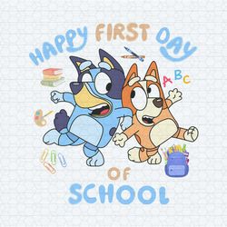 happy first day of school bluey bingo png1