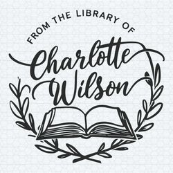 custom design book stamp from the library of the stamp best gift svg
