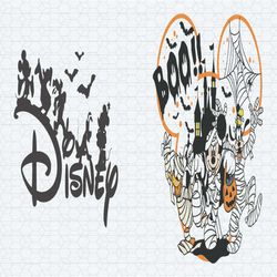 disney boo halloween mouse and friends svg