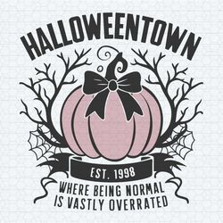 horror halloween est 1998 where being normal svg