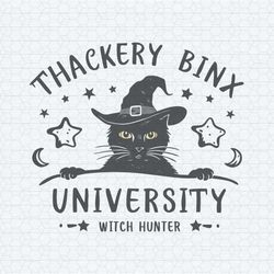 thackery binx university balck cat svg