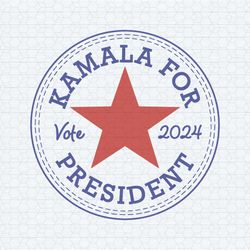 kamala for president voye 2024 svg