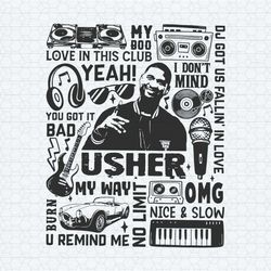 usher concert pop music love in this club svg