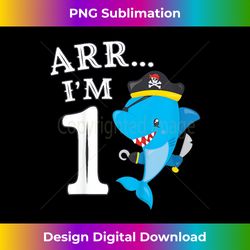 ARR I'M 1 Birthday Pirate I 1st Birthday Shark - Futuristic PNG Sublimation File - Enhance Your Art with a Dash of Spice