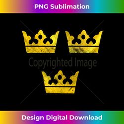 3 Crowns Tre Kronor of Sweden Swedish - Innovative PNG Sublimation Design - Reimagine Your Sublimation Pieces