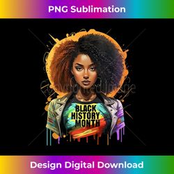 Black History Month Beautiful African American Woman - Urban Sublimation PNG Design - Animate Your Creative Concepts