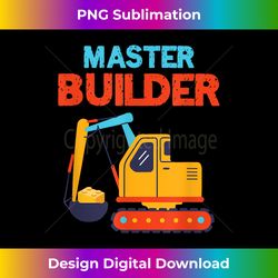 Master Builder Excavator Building Blocks Children Toy - Edgy Sublimation Digital File - Elevate Your Style with Intricate Details