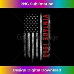 american flag 60 years old vintage 1963 60th birthday men - urban sublimation png design - tailor-made for sublimation craftsmanship