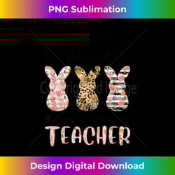my favorite peeps call me teacher bunny easter leopard - eco-friendly sublimation png download - elevate your style with intricate details