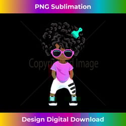 afro hair hip hop girl with afro ns - classic sublimation png file - customize with flair