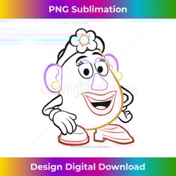 disney pixar toy story mrs. potato head line art - classic sublimation png file - channel your creative rebel
