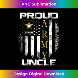 vintage proud army uncle with american flag - eco-friendly sublimation png download - enhance your art with a dash of spice