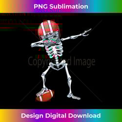 dabbing skeleton football player boys men sports halloween - eco-friendly sublimation png download - customize with flair