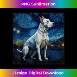 surrealism starry night dogo argentino dog - sleek sublimation png download - striking & memorable impressions