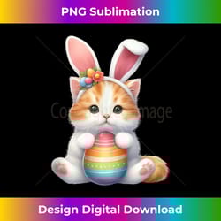 funny easter cat rabbit with for friends - sophisticated png sublimation file - striking & memorable impressions