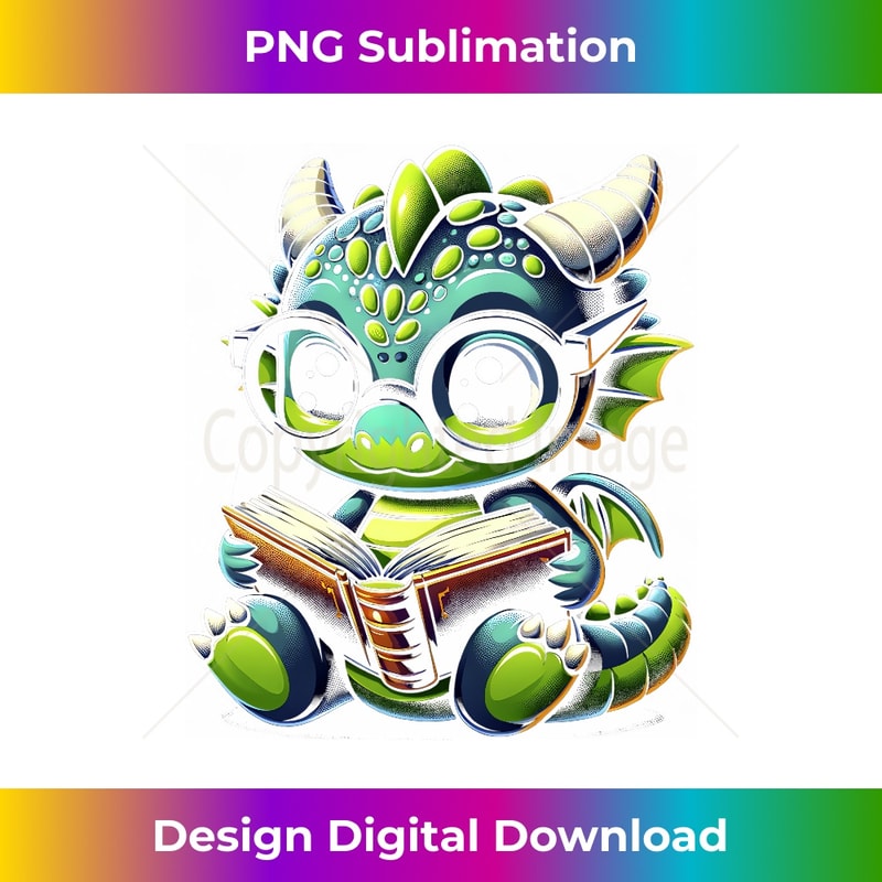 AP-20240129-4078_Cute nerd Dragon and Books nerds dragon reading a book kids 0047.jpg