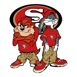 Looney Tunes Hip Hop San Francisco 49ers SVG