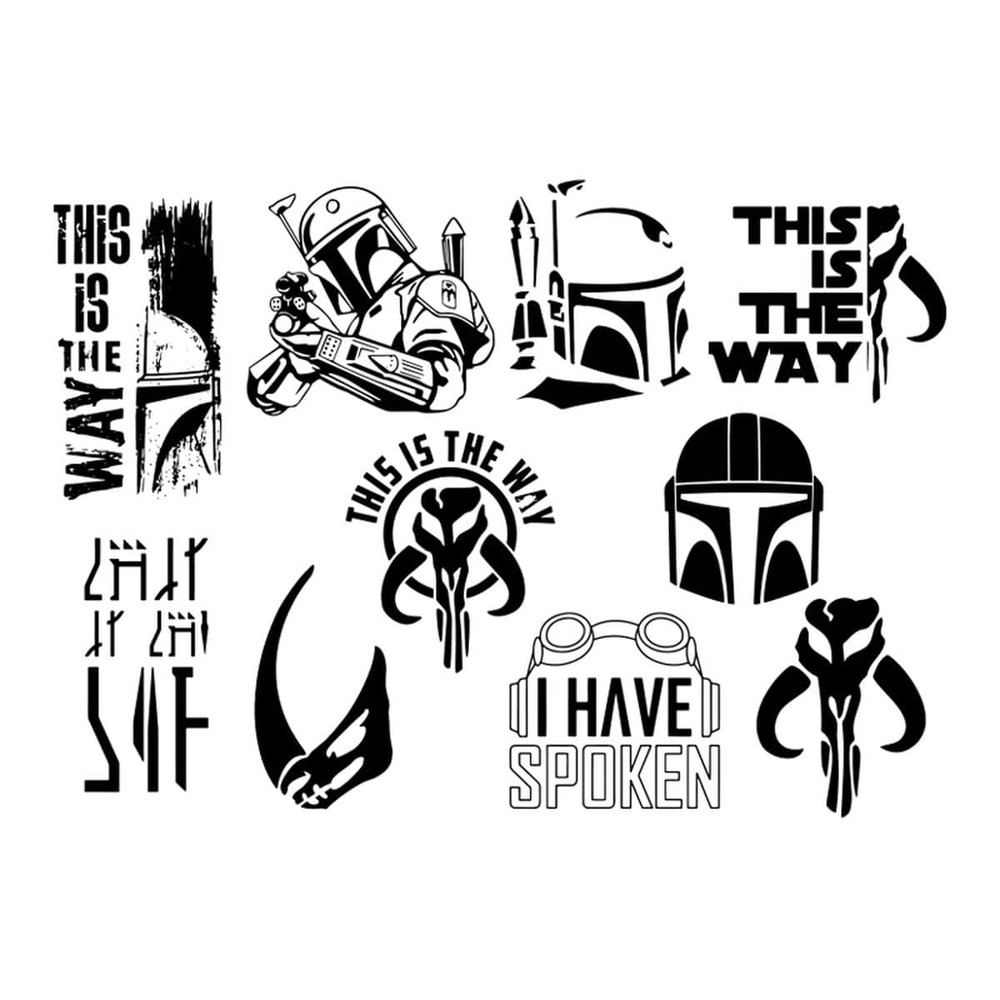 10 Star Wars SVG This Is The Way SVG Cricut File Clipart Silhouette Cameo Bundle Mandalorian SVG.jpg