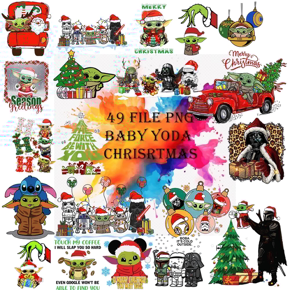 49 Star War Christmas PNG Bundle Star War Character PNG Bundle Movie.png