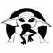Baby Yoda Eat A Frog - Star Wars The Mandalorian Snack Time SVG.jpg