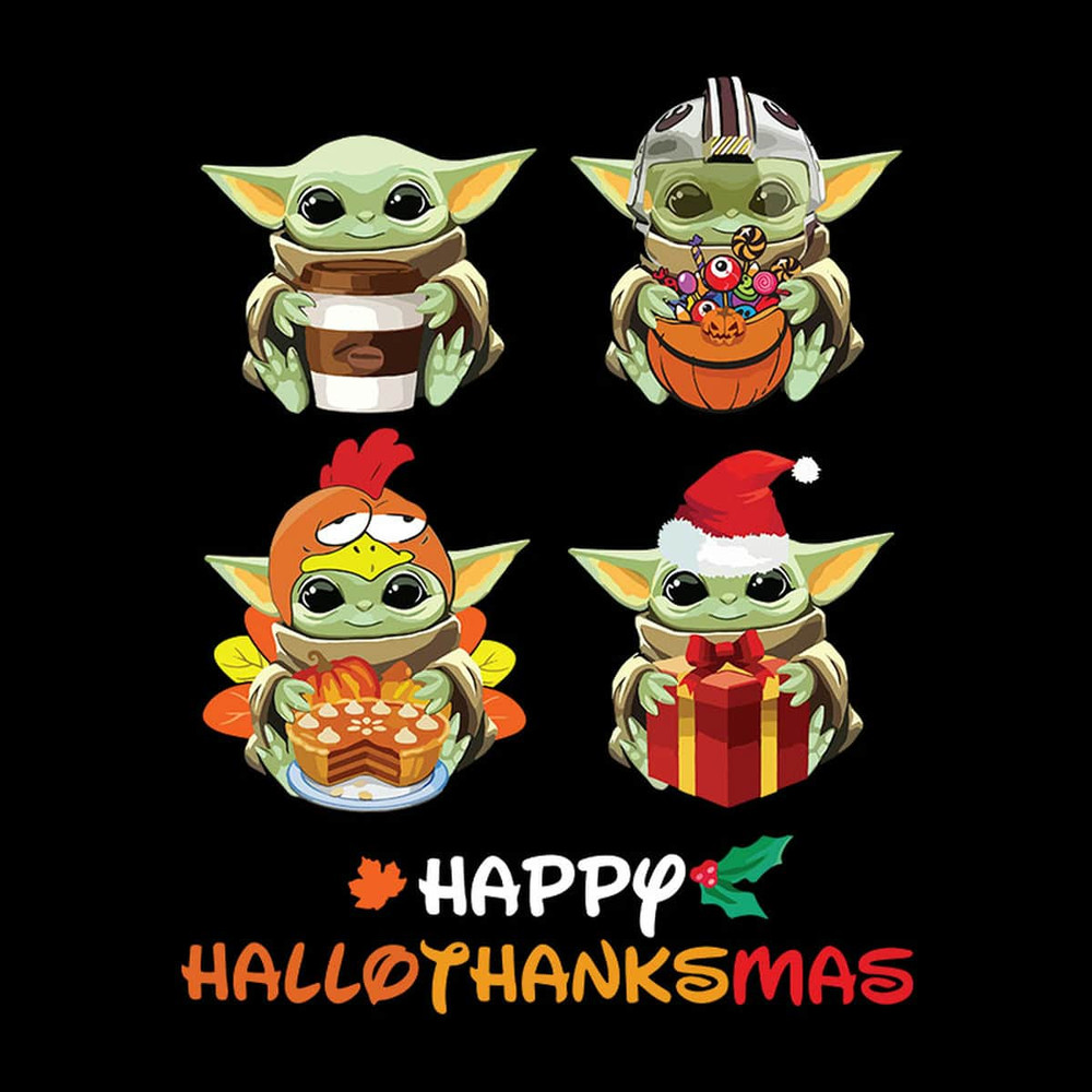 Baby Yoda Happy Halloween And Thanksgiving Xmas Halloween SVG.jpg