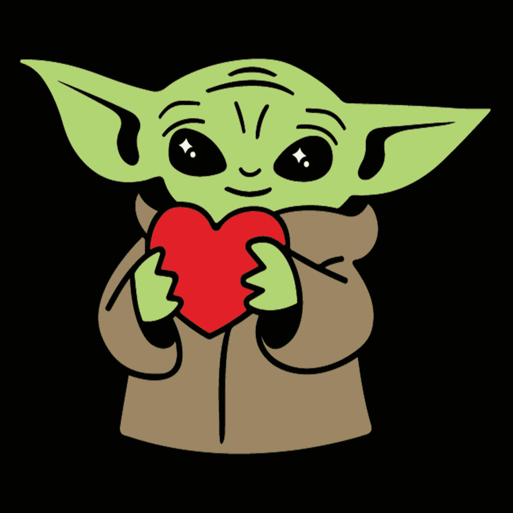 Baby Yoda Holds Heart SVG - Happy Valentine's Day SVG.png