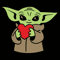 Baby Yoda Holds Heart SVG - Happy Valentine's Day SVG.png