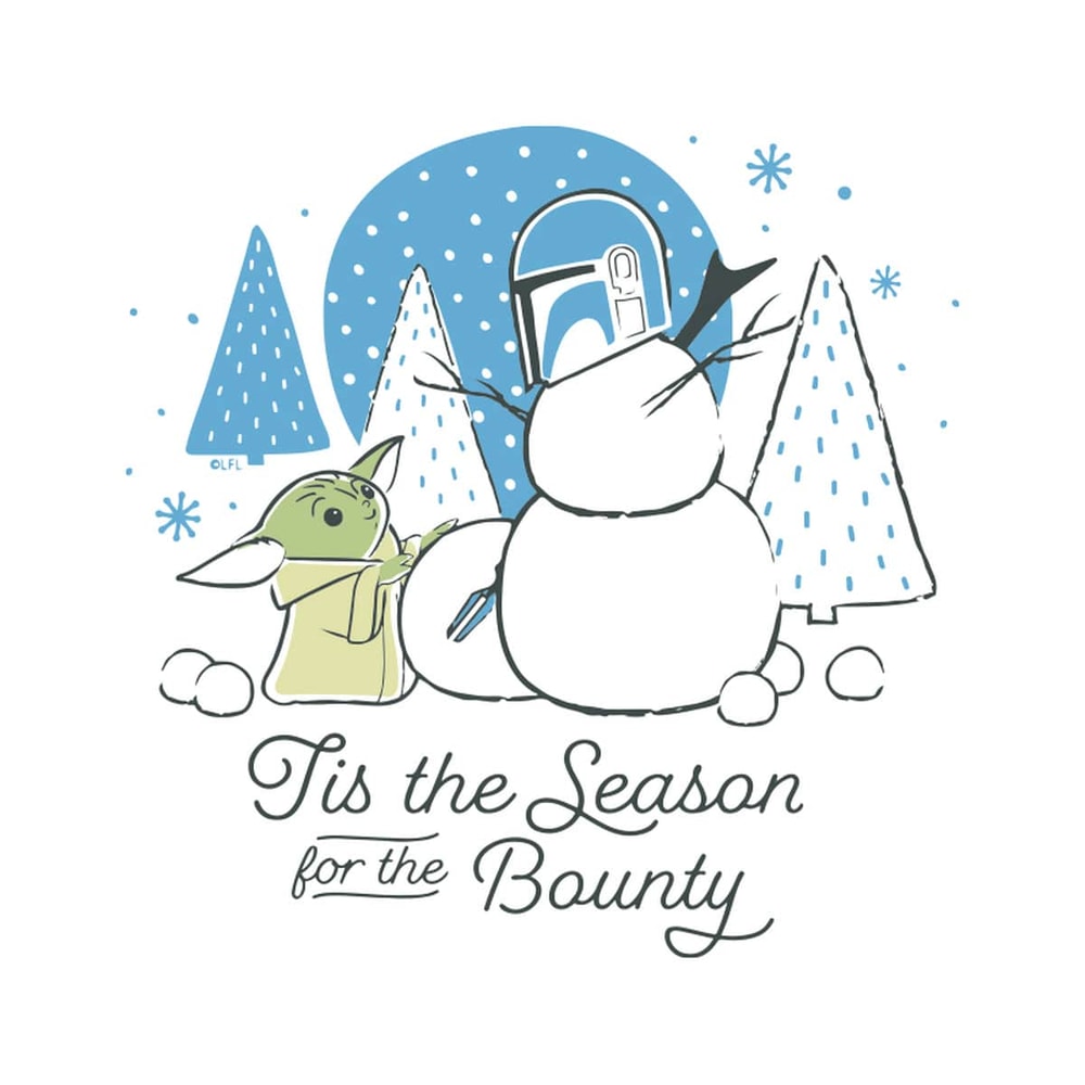 Baby Yoda Snowman Merry Christmas Tis The Season For The Bounty SVG.jpg