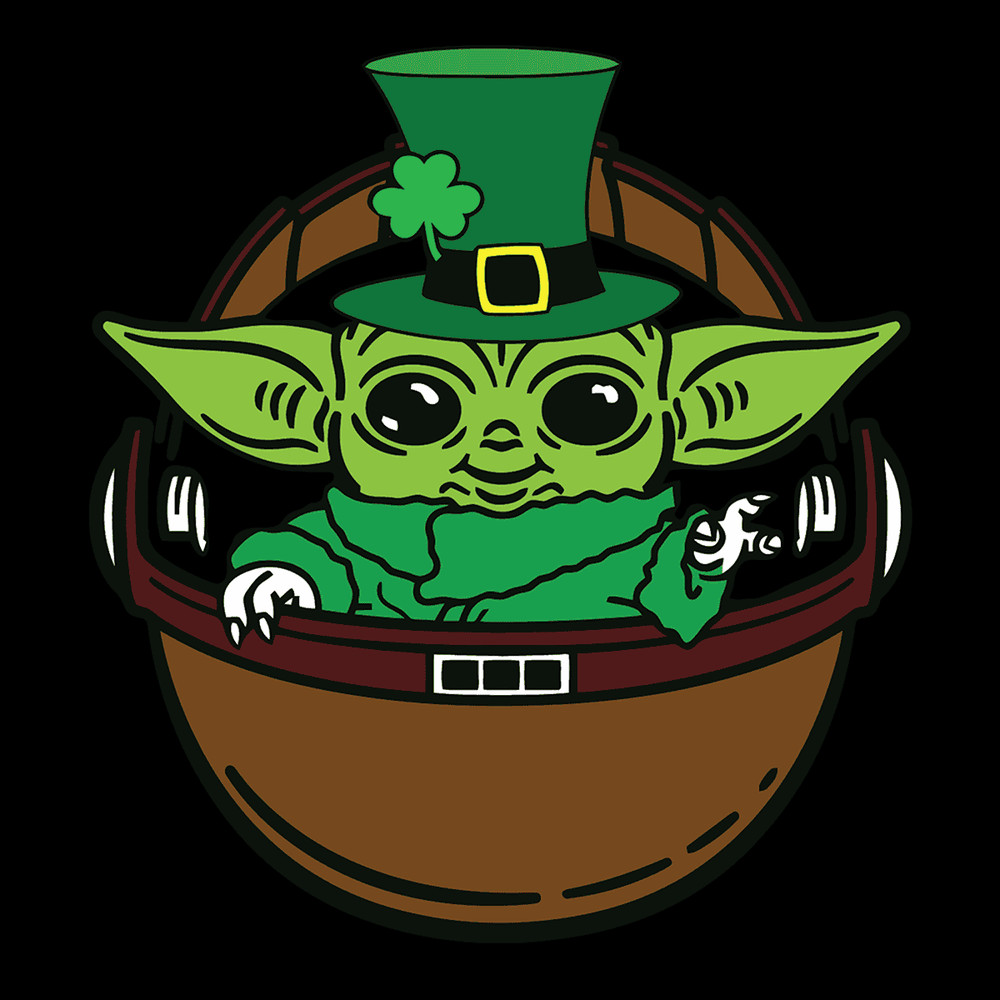 Baby Yoda St Patrick Day Funny SVG.png