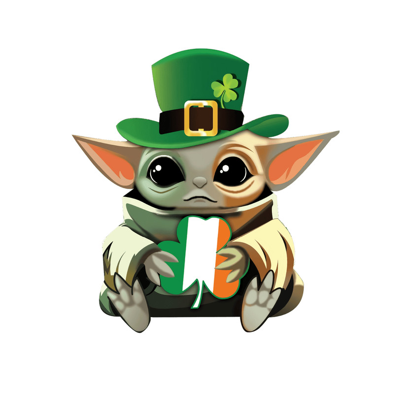 St Patrick Day Baby Yoda SVG.png