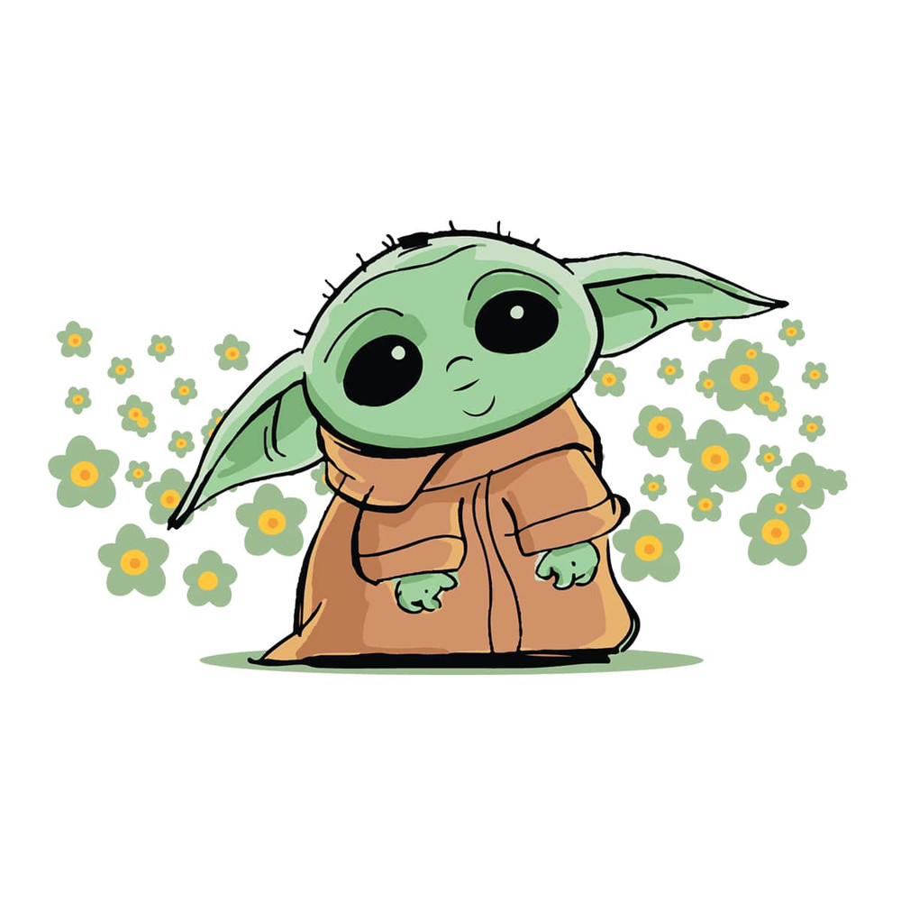 Star Wars Baby Yoda Flowers SVG.jpg
