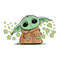 Star Wars Baby Yoda Flowers SVG.jpg