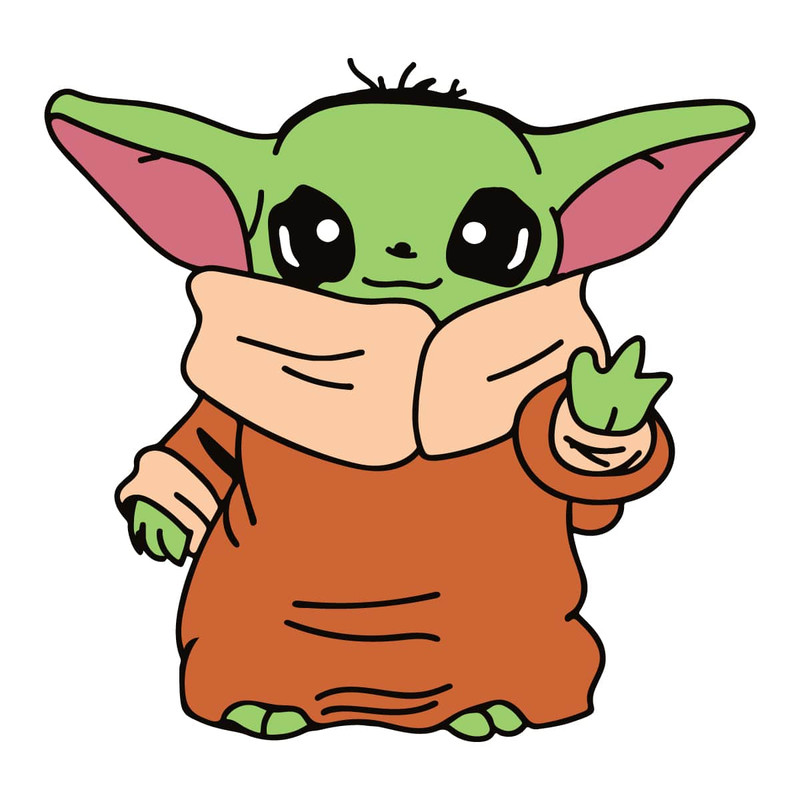 Star Wars Baby Yoda The Child Cartoon Poses SVG.jpg