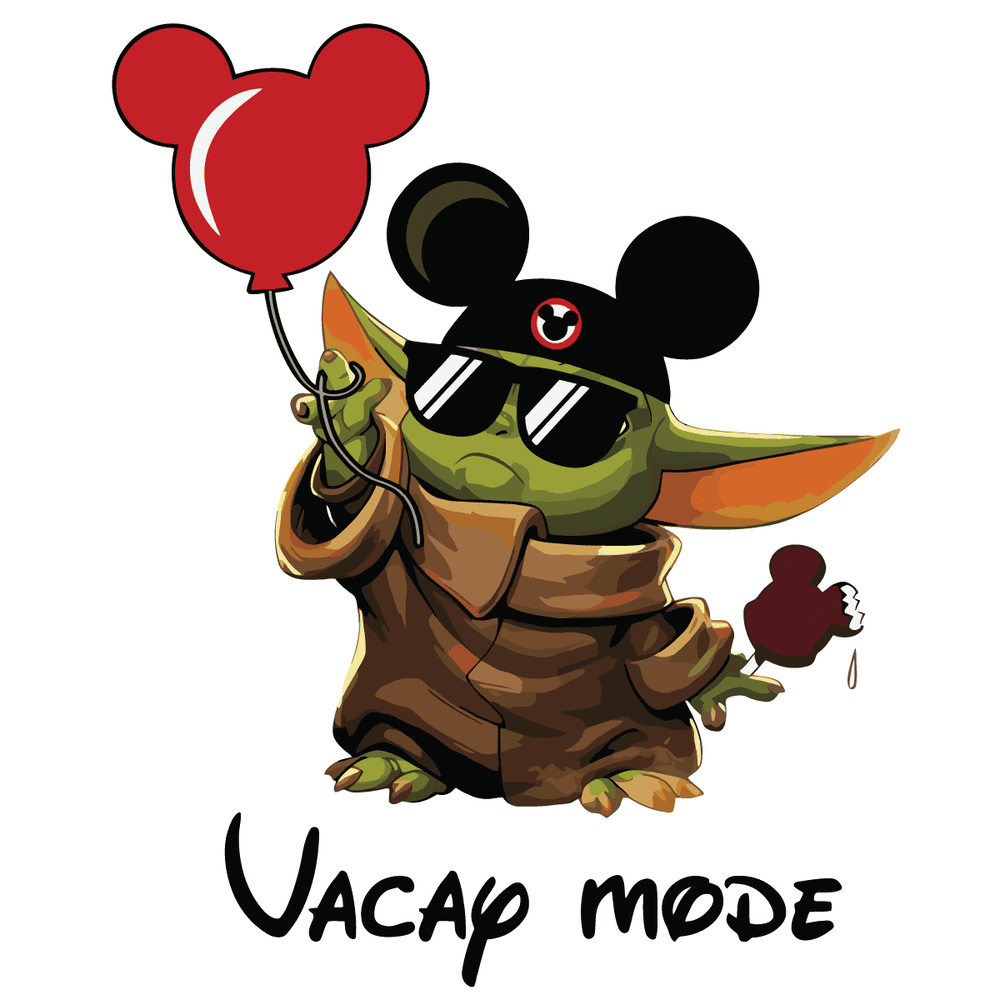 Yoda Vacay Mode SVG Trending Yoda Mickey Disney SVG.png