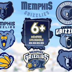 6 Files Memphis Grizzlies Svg Bundle