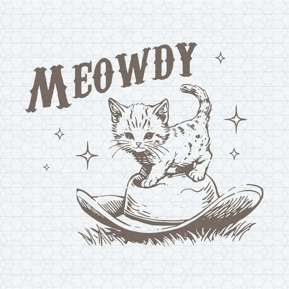 Meowdy Cute Kitten Cat Country Western SVG.jpg