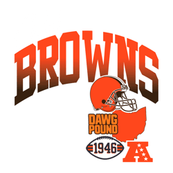 Cleveland Browns Helmet Dawg Pound SVG Digital Download