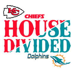 House Divided Kansas City Chiefs Vs Miami Dolphins SVG