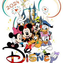 Disney Family Vacation 2024 PNG