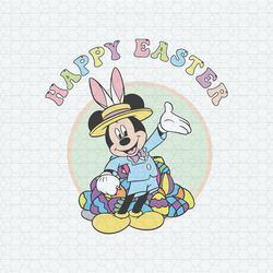 Cute Mickey Happy Easter SVG