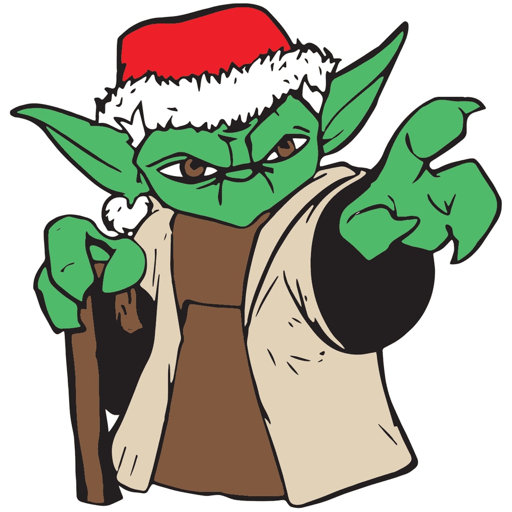 Baby Yoda Choose You Funny Santa Hat Christmas Party SVG.png