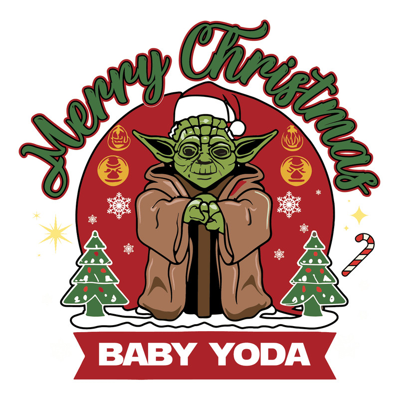 Baby Yoda Merry Christmas SVG, Funny SVG Love Baby Yoda.png