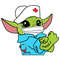 Baby Yoda Nurse Star Wars Baby Yoda Wear Face Mask SVG.jpg