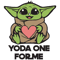 Baby Yoda One For Me - Baby Yoda Star Wars Hugging Heart For Valentine Day SVG.png