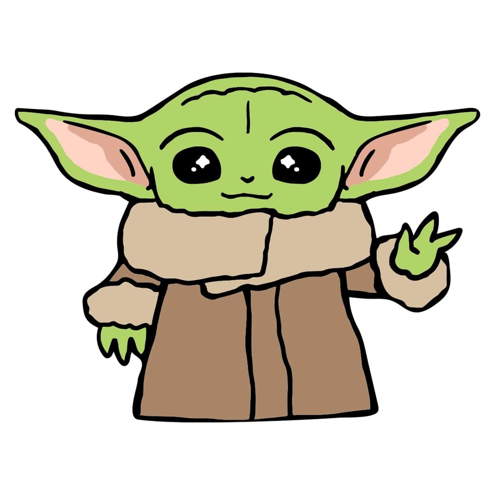 Cute Baby Yoda SVG - Yoda Lovers Gifts SVG.jpg