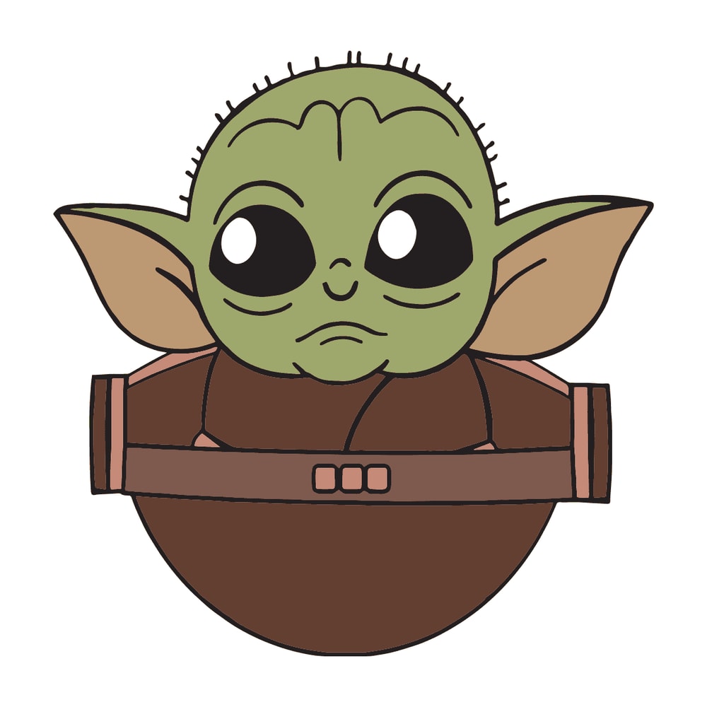 Cute Baby Yoda SVG Halloween Vector Yoda Lovers.png